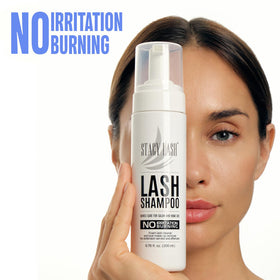 STACY LASH foam texture closeup demonstrating gentle lather and effective cleansing