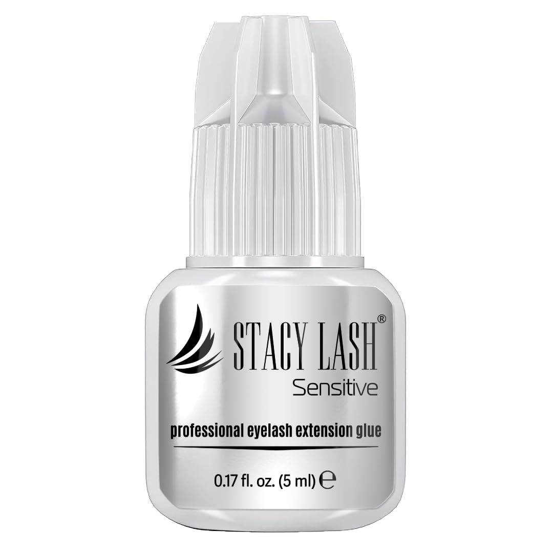 STACY LASH front bottle showing black adhesive and 5ml size for reliable application