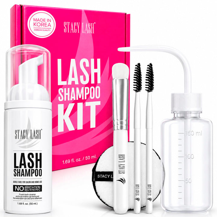 STACY LASH front packaging showing kit components and benefits