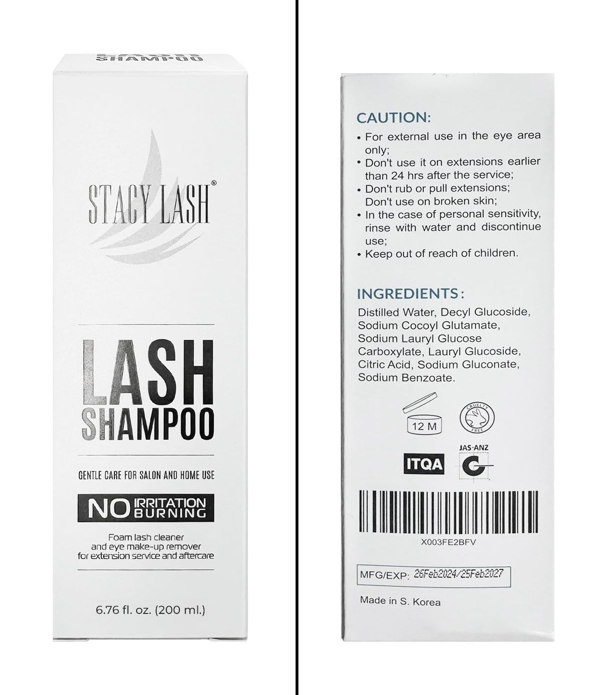 STACY LASH on salon station showing professional use and client aftercare display
