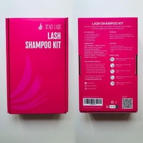 STACY LASH size comparison next to coin illustrating travel-friendly volume