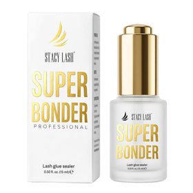 STACY LASH front packaging showing professional bonder bottle and branding benefit: easy identification