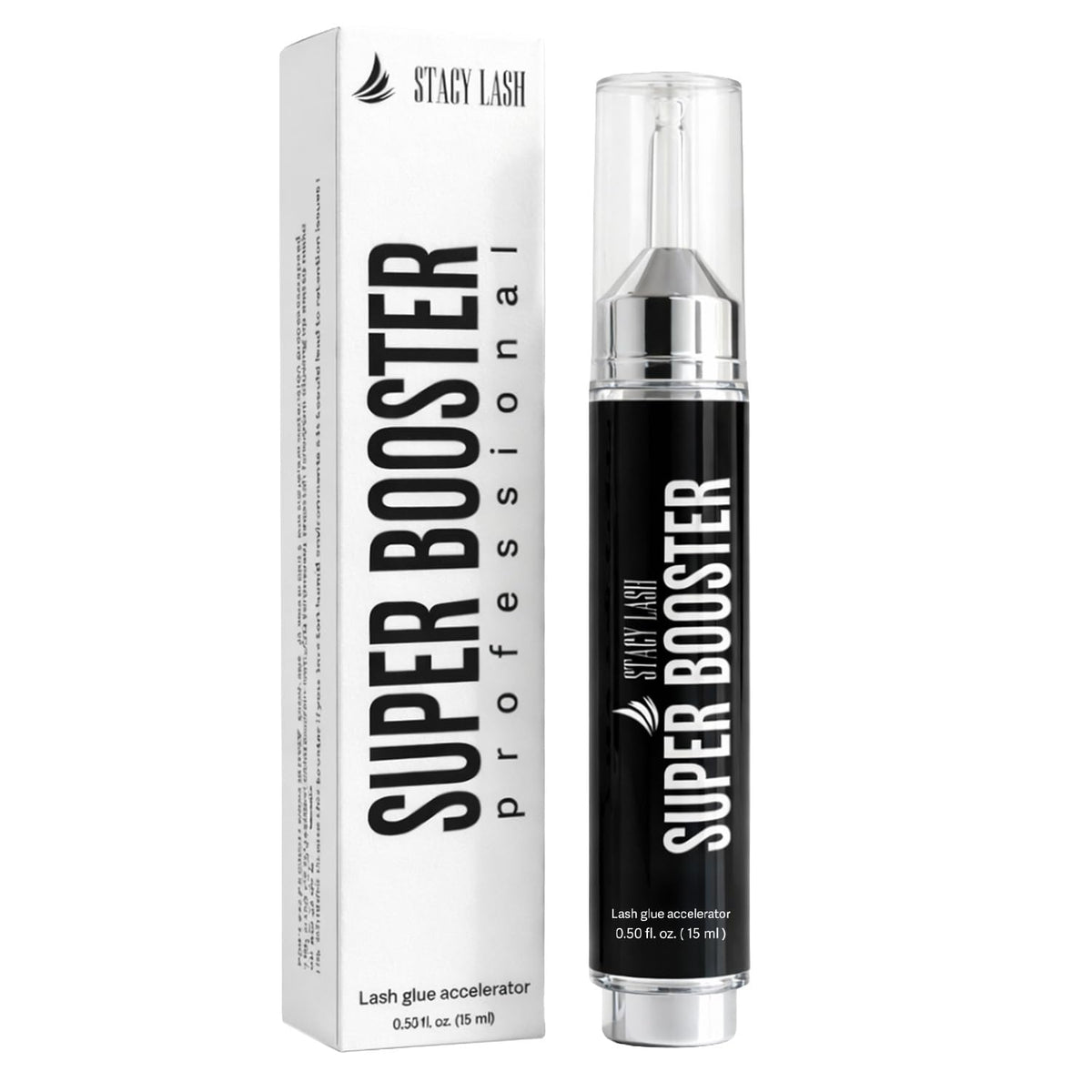 STACY LASH front packaging showing 15ml booster and clear professional benefit