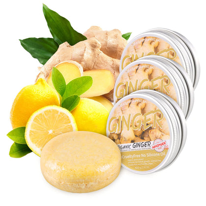 starhig ginger shampoo bar front packaging showing eco-friendly benefits