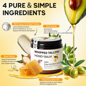 Starwise whipped tallow texture close-up showing creamy absorbent finish