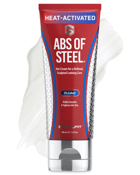 SteelFit front packaging showing product and benefit for defining abs
