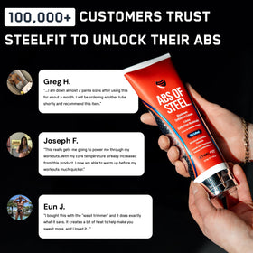 SteelFit product label close-up highlighting active ingredients and benefits