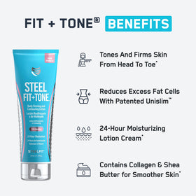 SteelFit cream texture close-up illustrating smooth non-greasy finish and hydration