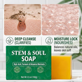 Stem and Soul label close-up showing ingredient clarity and safety