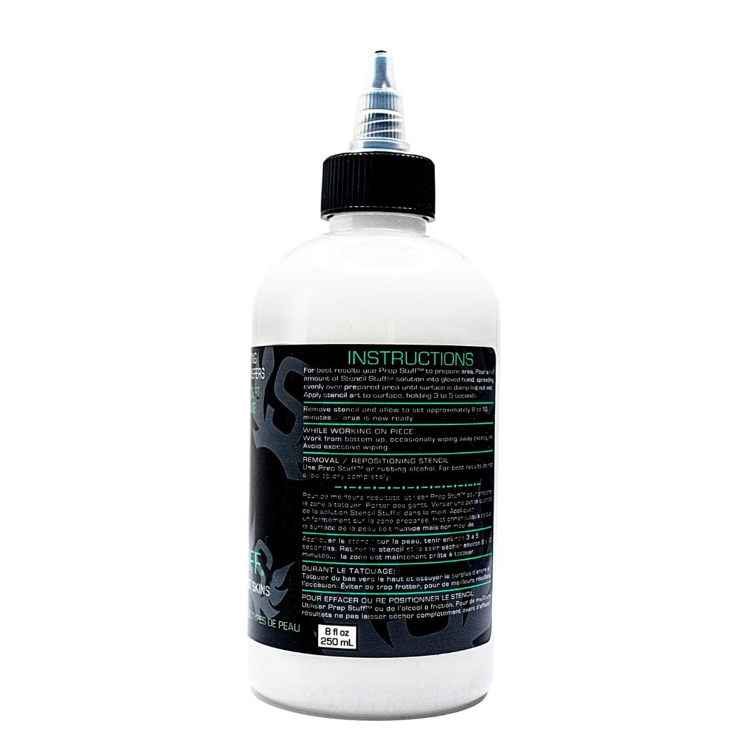 Stencil Stuff cream texture close-up illustrating easy spreadability and precision