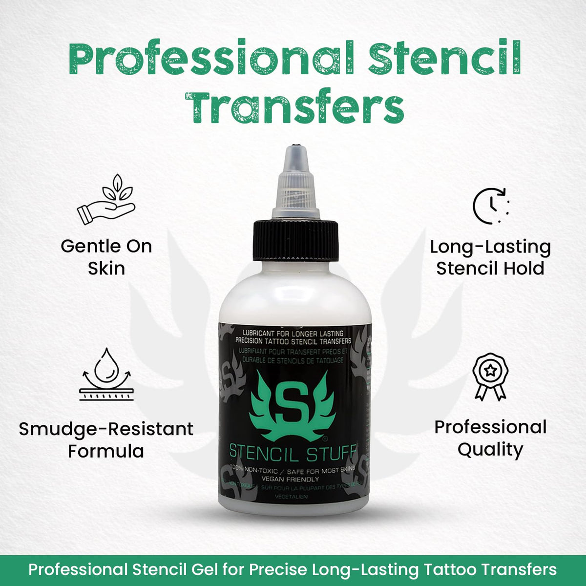 Stencil Stuff gel texture close-up showing smooth spreadability benefit