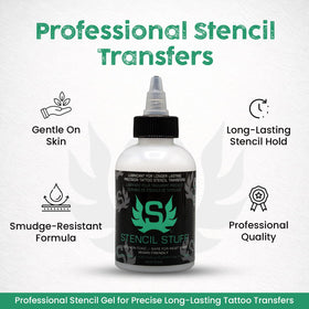 Stencil Stuff gel texture close-up showing smooth spreadability benefit