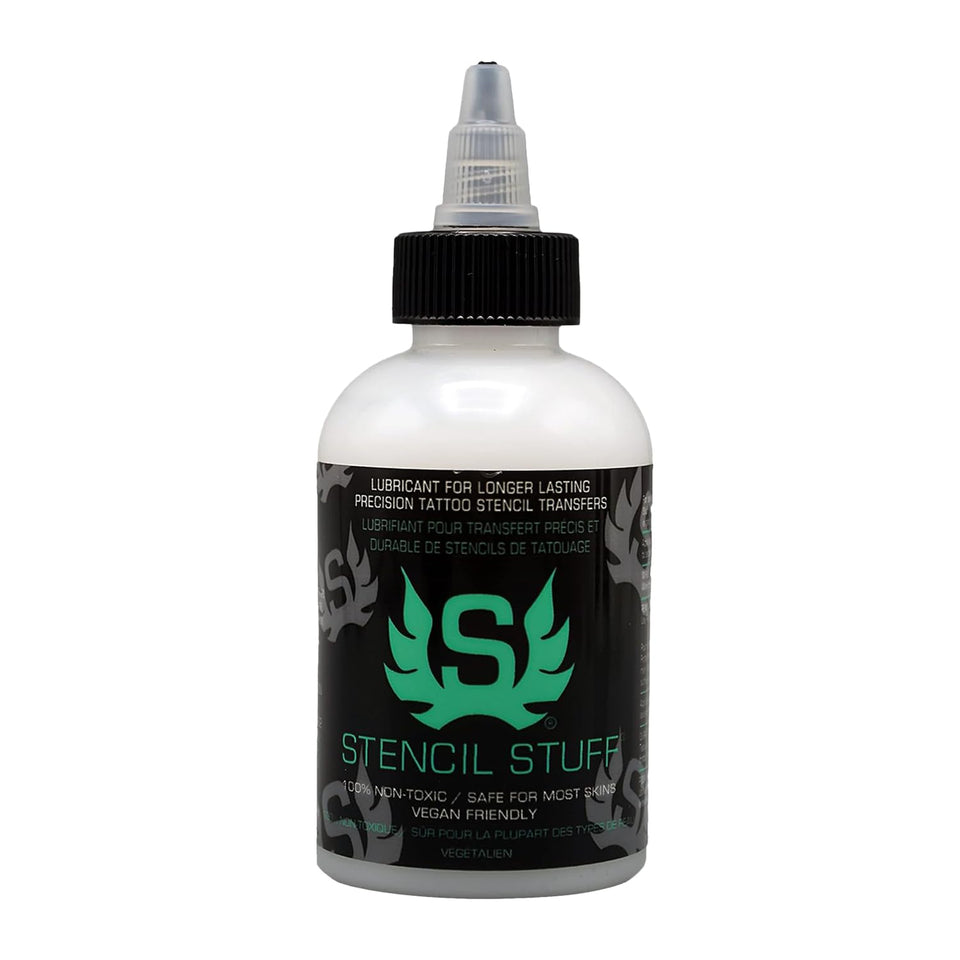 Stencil Stuff front packaging showing 4oz tube and product benefit