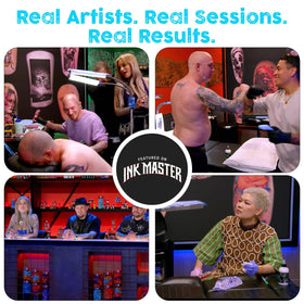 Tattoo artist using Stencil Stuff in studio setting showing professional repeatable results benefit