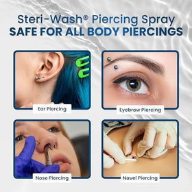 STERI - WASH twist-open lock-close nozzle detail for secure use