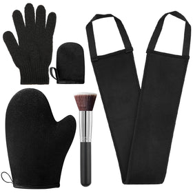 STEUGO 5-piece kit laid out showing all applicators for fast even tanning