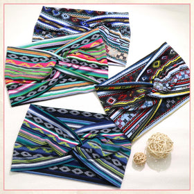 STGDAK folded headbands stacked, easy storage and travel-ready