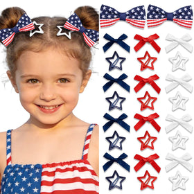 STGDAK front packaging showing 26 patriotic hair clips and neat display