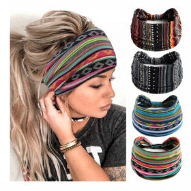 STGDAK four headbands front view showing colors and patterns for outfit variety