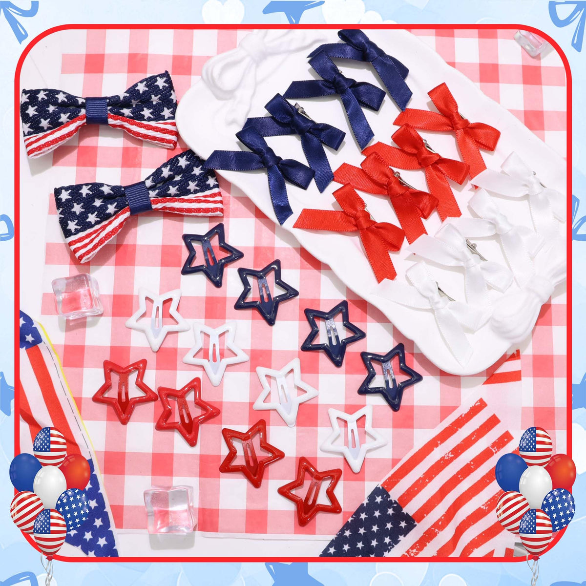 STGDAK party table with clips scattered for easy party favor use