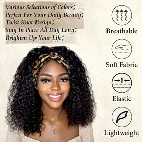 STGDAK side profile on model wearing band with casual outfit, holds hair securely