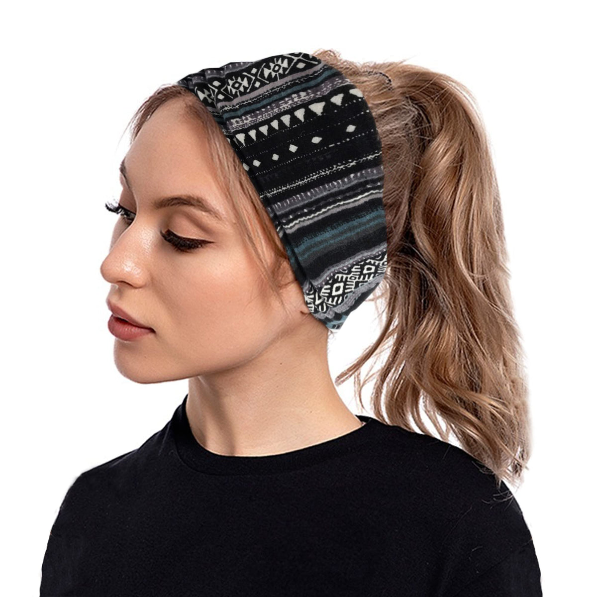 STGDAK headband next to ruler showing 24 cm length and true scale
