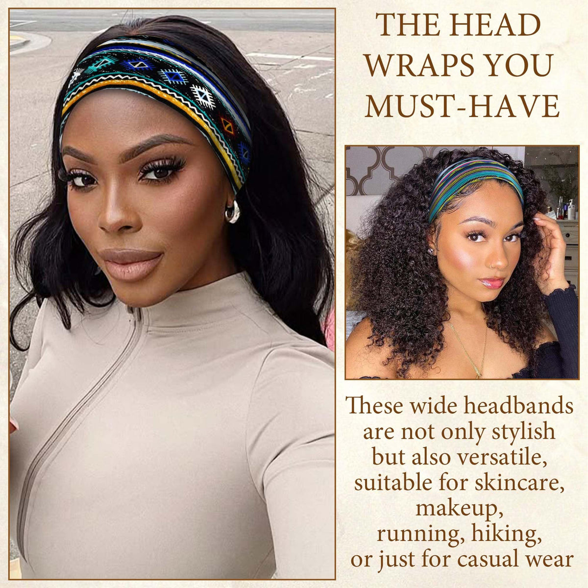 STGDAK headband beside ruler showing 5.9x9.8 inches, clear sizing