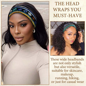 STGDAK headband beside ruler showing 5.9x9.8 inches, clear sizing