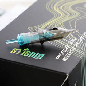 STIGMA side profile of cartridge showing membrane and secure fit benefit