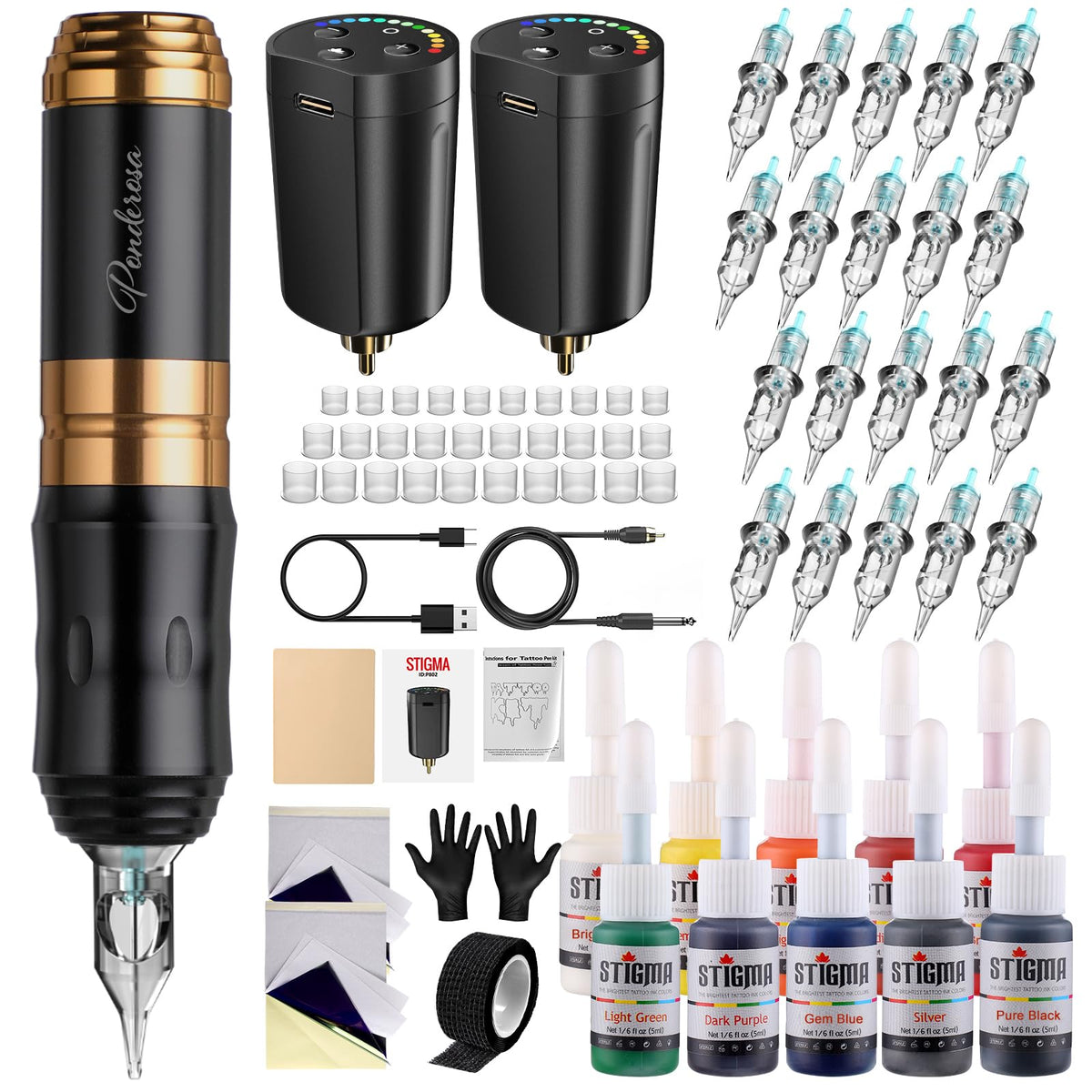 STIGMA front packaging showing complete wireless kit and included items