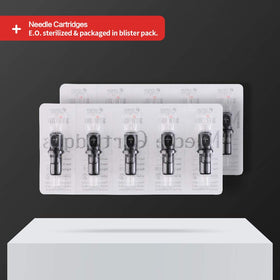 STIGMA cartridge beside ruler for scale, clear size and fit reference
