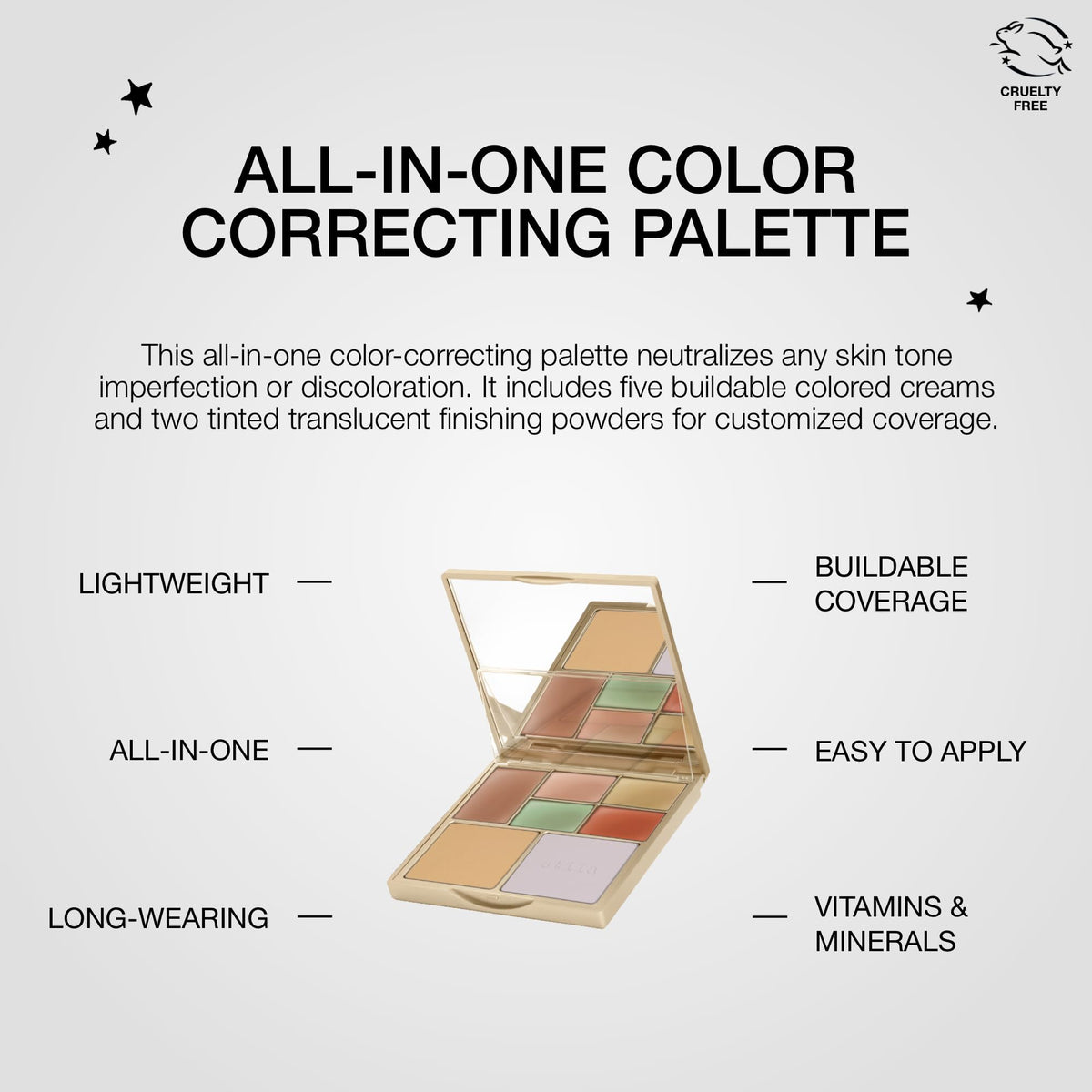 stila application brush demonstration applying cream corrector for precise coverage