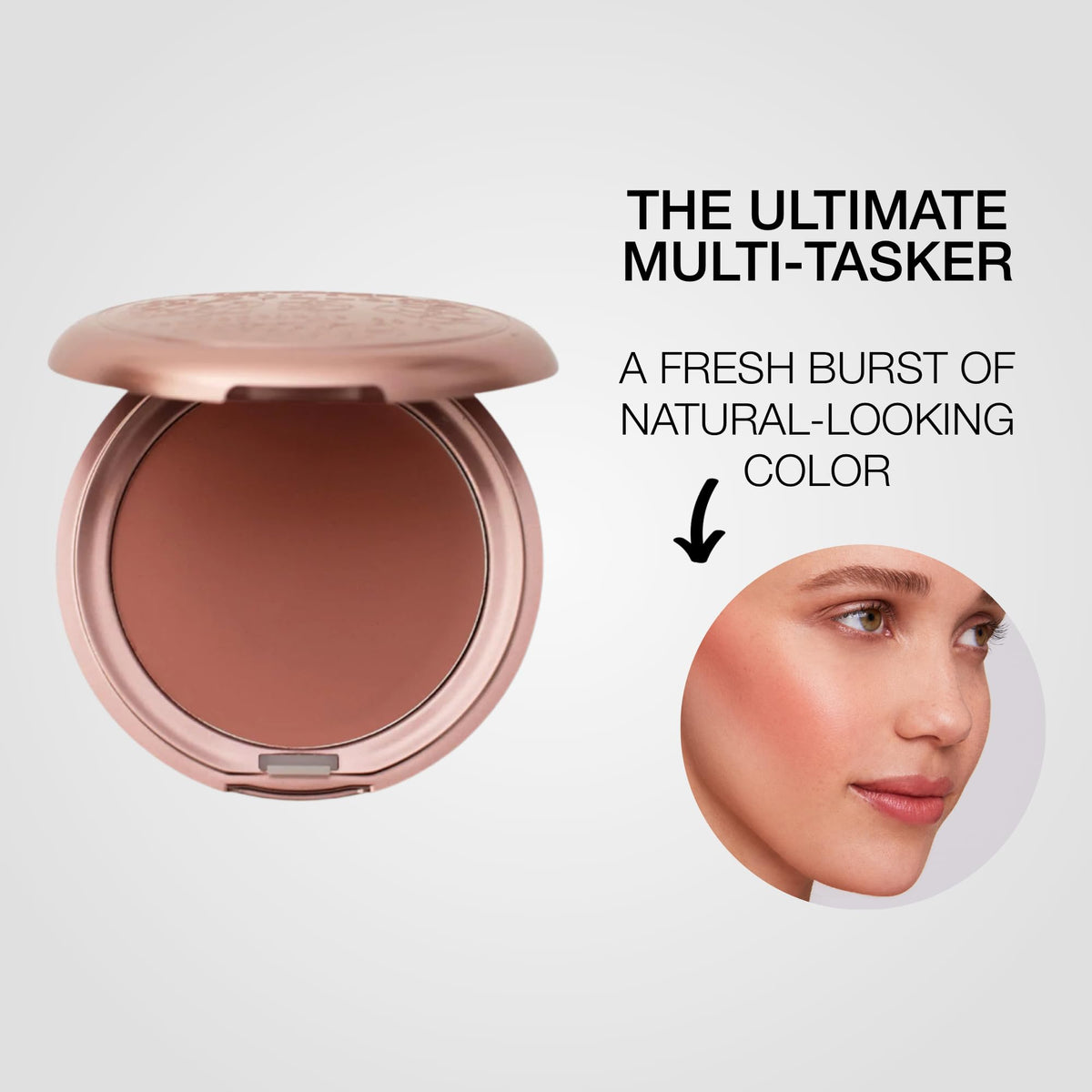 stila application on lips with brush showing controlled color build and soft sheen
