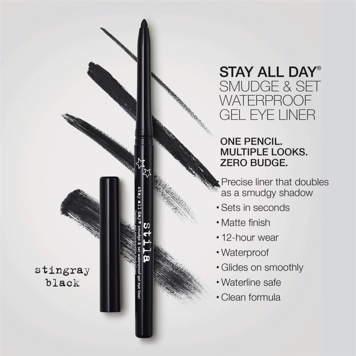 stila close-up gel tip texture demonstrating smooth glide and rich color