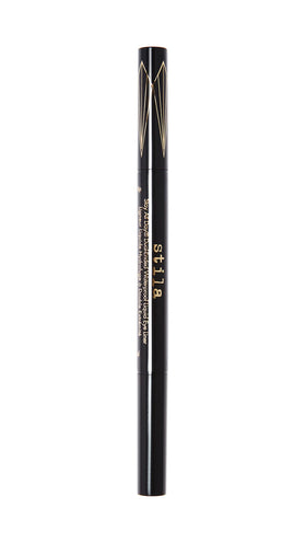 stila dual-ended eyeliner front packaging showing product benefits and sleek design