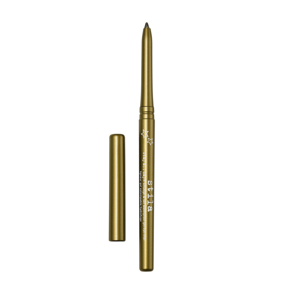 stila gel pencil front view showing sleek pencil and cap for easy use