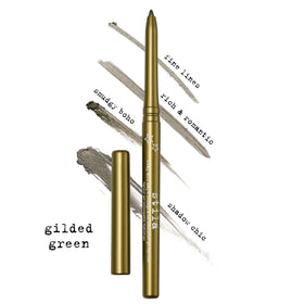stila gel pencil texture swipe revealing smooth pigment and blendability
