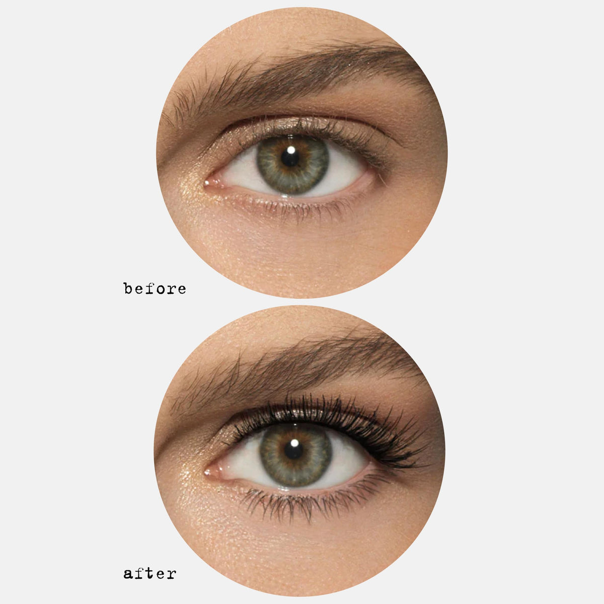 stila texture swatch on skin showing deep black pigment payoff