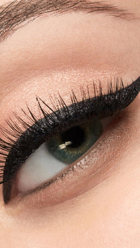stila lifestyle evening makeup shot showing long-lasting, smudge-proof wear