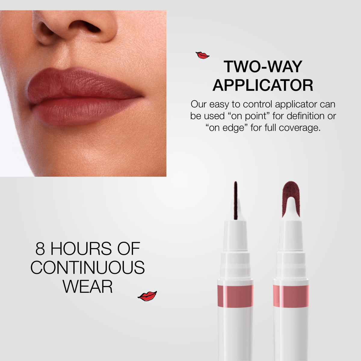 stila swatch on forearm showing buildable color range and smooth, even payoff