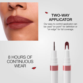 stila swatch on forearm showing buildable color range and smooth, even payoff