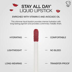 stila packaging label shot showing shade name and ingredient callouts