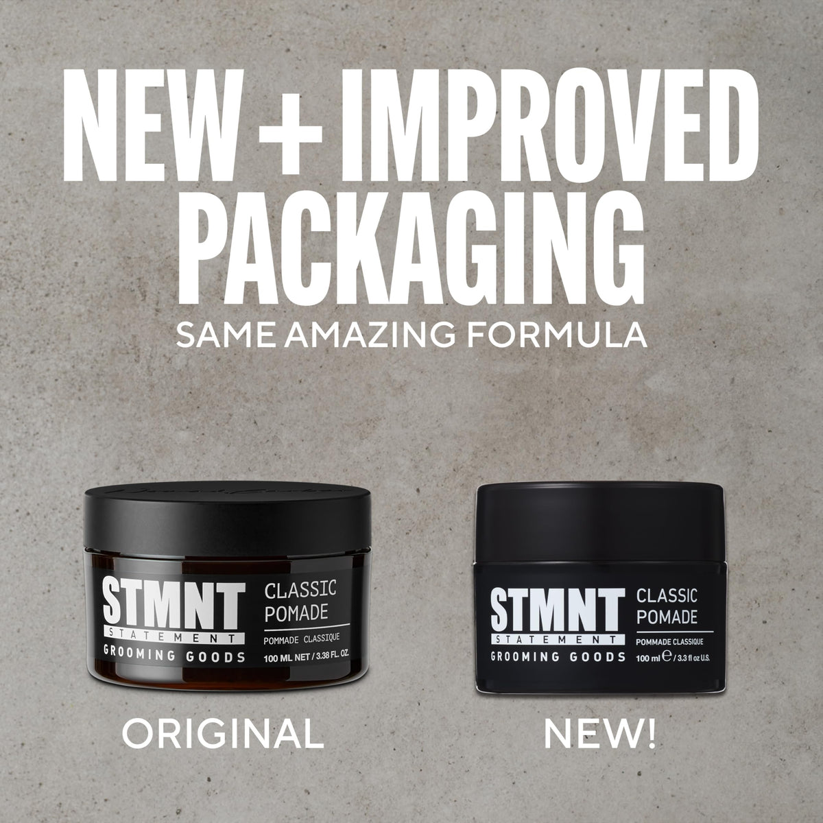 STMNT pomade on palms being spread for smooth application benefit