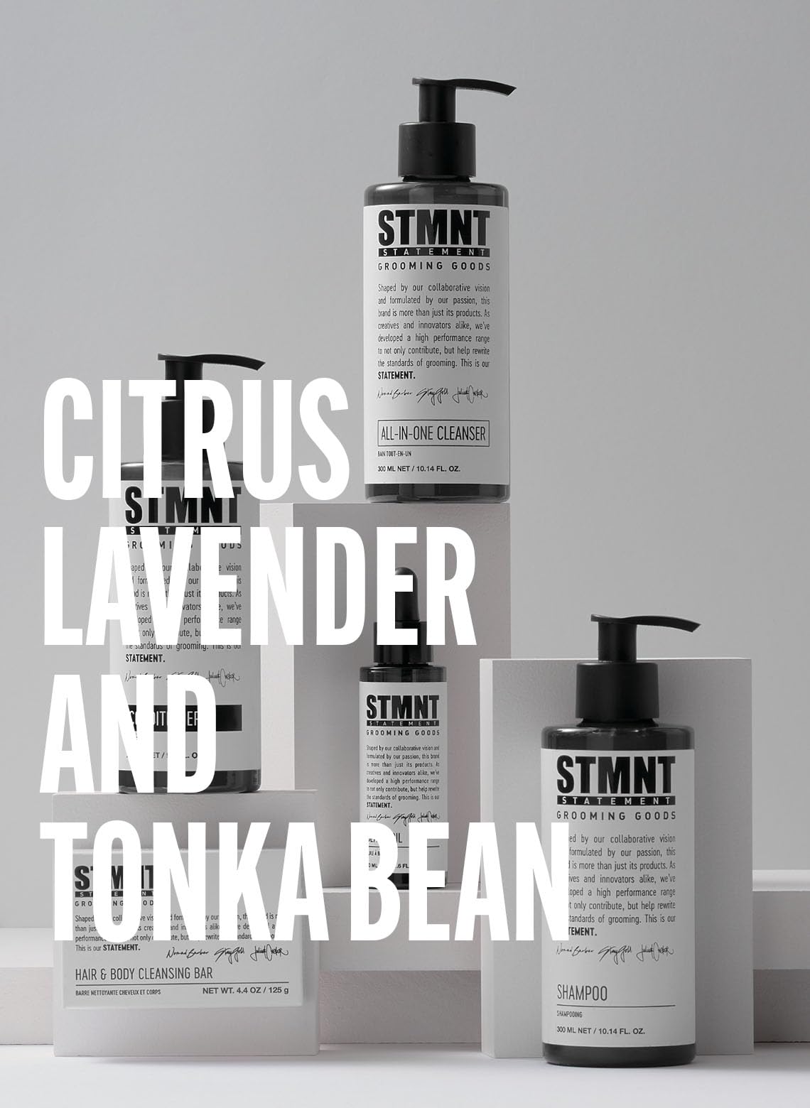 STMNT conditioner being applied to damp hair demonstrating easy use