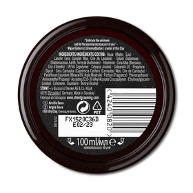 STMNT dry clay on bathroom shelf lifestyle scene highlighting premium grooming scent