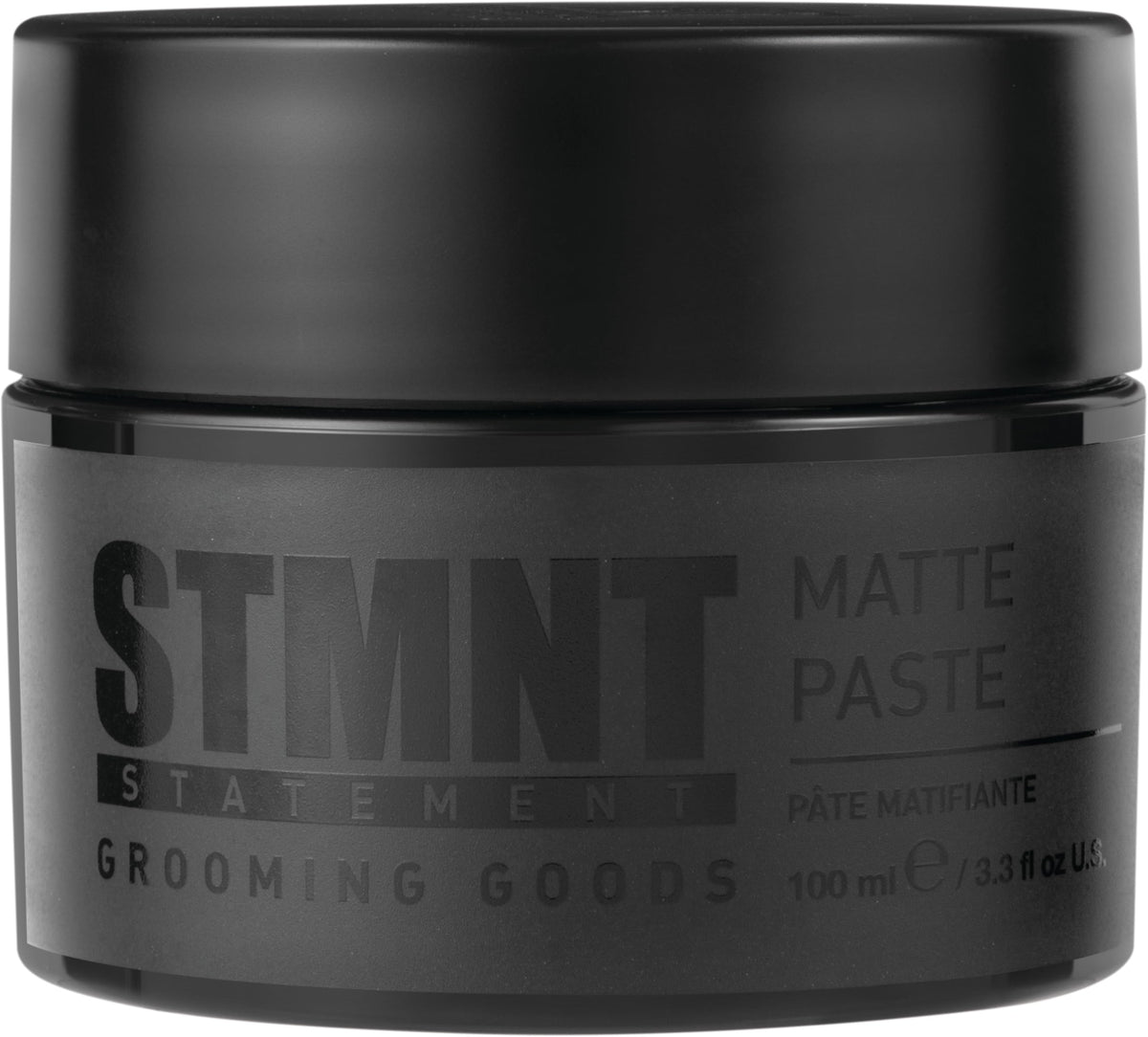 STMNT matte paste front packaging showing brand and size for clear product identification