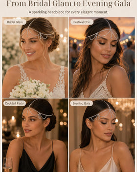 STONEFANS headpiece beside hand showing size and lightweight wearability