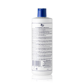 Straight Arrow Mane n Tail label close-up highlighting protein-enriched formula