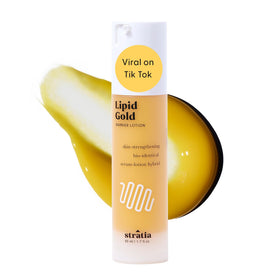 Stratia Lipid Gold front jar showing packaging and product name for clarity
