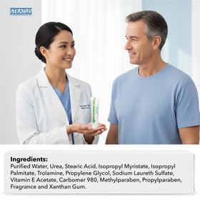 STRATUS PHARMACEUTICALS label close-up showing urea 10% concentration